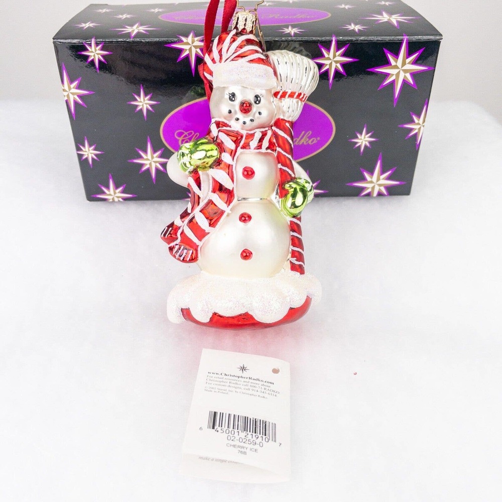 Christopher Radko "Cherry Ice" Christmas Ornament